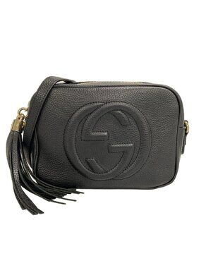Gucci Shoulder Bag Soho Black Leather